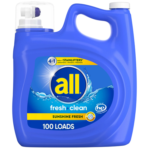 all Liquid Laundry Detergent, 4 in 1 with Stainlifters