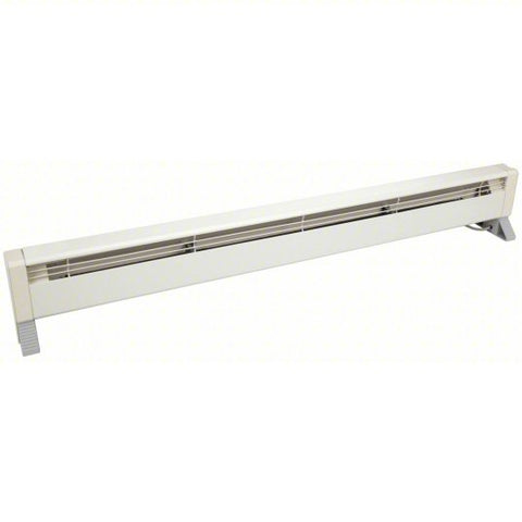 Electric Baseboard Heater: 1500W, Overheat Protection/Tip-Over Switch, White, 120V AC, 5-15P