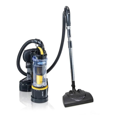 2.0 Commercial Bagless Backpack Vacuum with Power Nozzle Kit