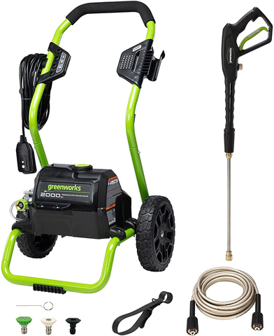 2000 PSI (13 Amp) Electric Pressure Washer Great for Cars, Patios, Driveways