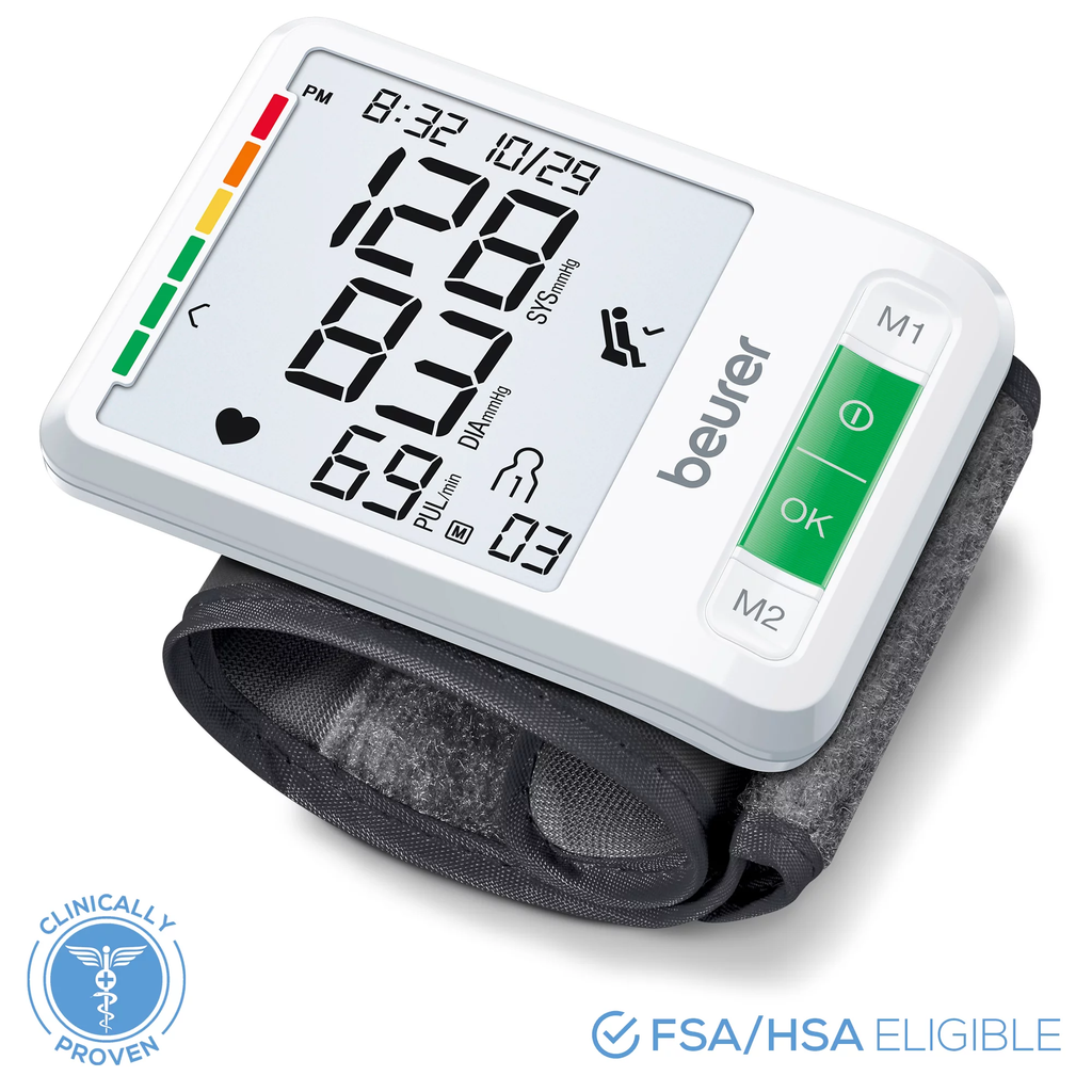 Beurer Series 800W Smart Bluetooth Blood Pressure Wrist Monitor