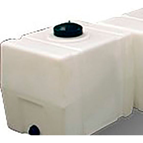 30 Gallon Plastic Storage Tank Square End with Flat Bottom