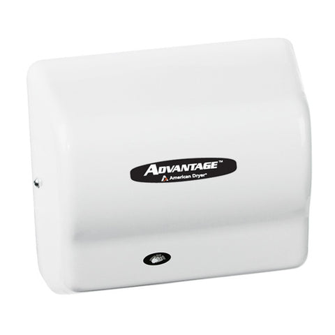 American Dryer Advantage (AD90) Automatic Hand Dryer, White ABS, 110-240V