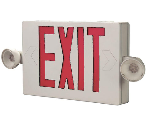 Exit Sign with Emergency Lights