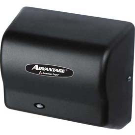 American Dryer Advantage Series Hand Dryer W/ Universal Voltage 100-240V -Steel Blk Graphite AD90-BG
