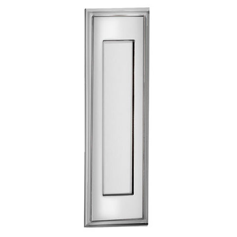Salsbury Vertical Door Letter Drop Mail Slot 4085C - Letter Size, Solid Brass, Chrome Finish