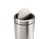 55 liter  swing top can--stainless steel