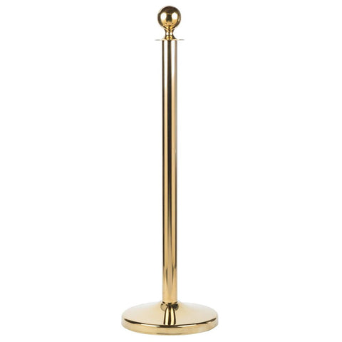 Gold 41" Rope-Style Crowd Control / Guidance Stanchion