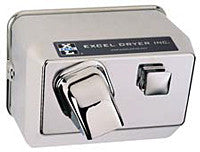 Excel Dryer Cast Hands On H76-C Push Button Chrome 120V Hair Dryer