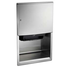 ASI® Roval™ Semi-Recessed Automatic Roll Paper Towel Dispenser - Hard Wired - 204523AC-6