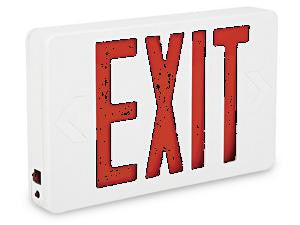 Exit Sign - Steel with Red Letters