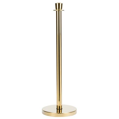 Aarco Brass 40" Rope Style Crowd Control / Guidance Stanchion
