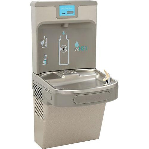 Elkay EZH2O LZS8WSLP Next Generation Water Bottle Refilling Station, Wall Mount, Gray