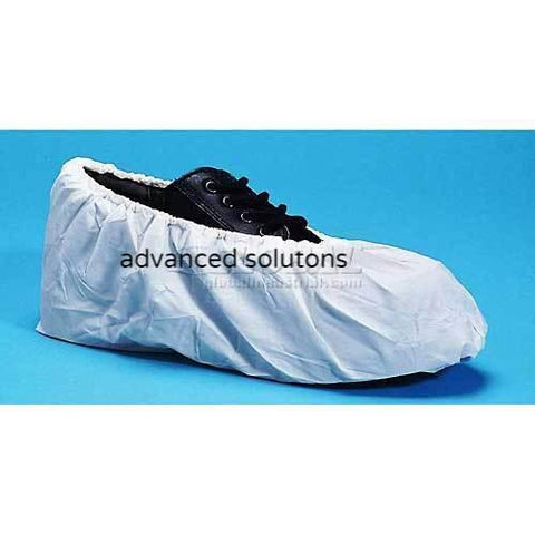 Super Sticky Non-Skid Shoe Covers, Water Resistant, White, LG, 300/Case