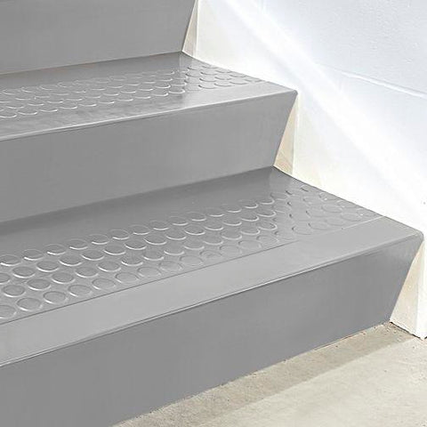 Stair Tread Risers - Rubber, 72 x 7", Gray