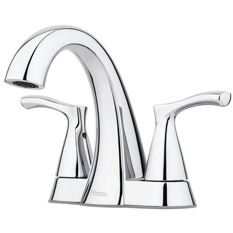 Pfister Masey Polished Chrome 2-Handle 4-in Centerset WaterSense Bathroom Faucet