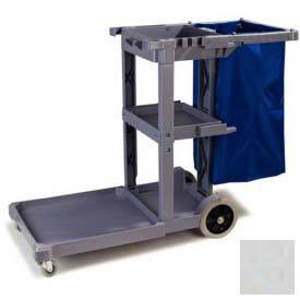 Carlisle® Long Platform Janitorial Cart - Gray JC1945L23