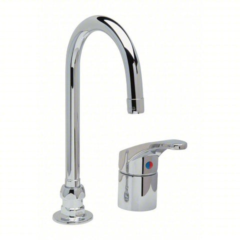 Bathroom Faucet: Zurn, AquaSpec, Chrome Finish, Manual, 0.5 gpm Flow Rate