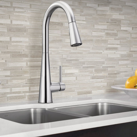 7864 Sleek Pull down Single Handle Kitchen Faucet with Power Boost Technology and Duralock