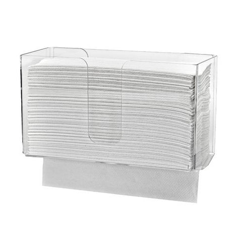 Alpine Industries Clear Acrylic Wall-Mounted Paper Towel Dispenser