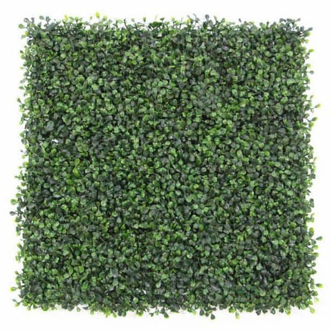 Artificial Boxwood Hedge Greenery Panels, DarkGreen (12-pc)