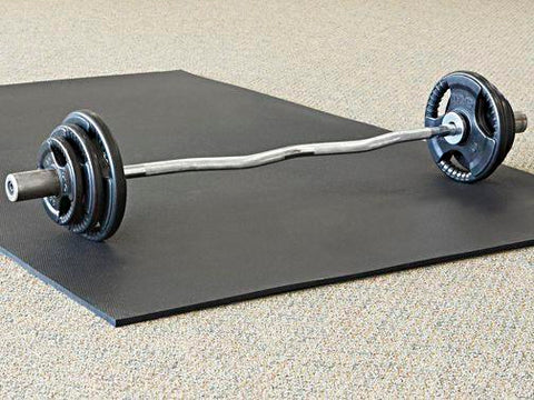 Rubber Gym Mat - 1⁄2" thick, 4 x 6'