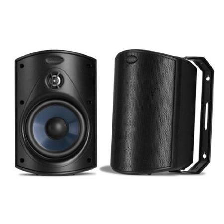 Polk Audio Atrium 6 Outdoor Speaker, 50Hz-27kHz, Pair, Black