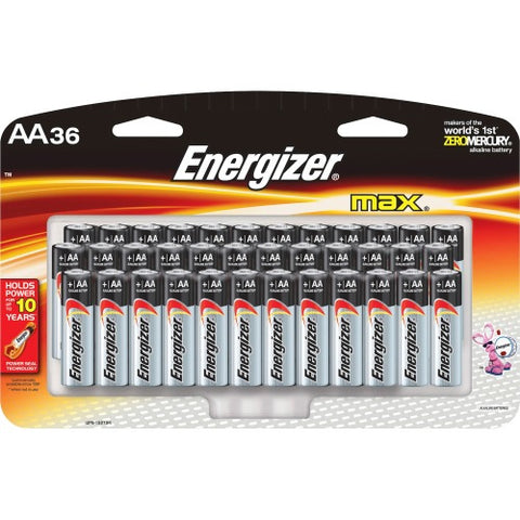 Energizer Max Alkaline AA Batteries, For Multipurpose - AA - Alkaline - 216 / Carton