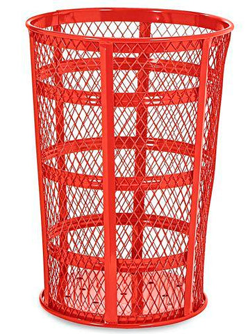 Wire Mesh Container- 45 Gallon, Red