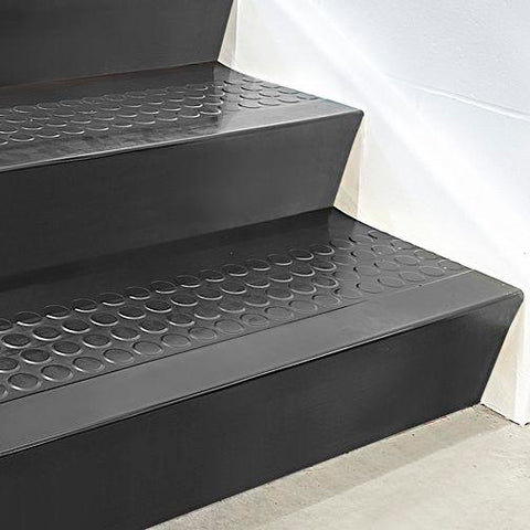 Stair Tread Risers - Rubber, 72 x 7", Black