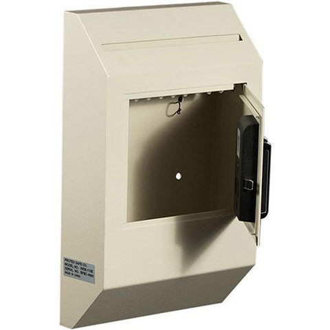 Protex Letter Size Wall Drop Box with Electronic Lock WDB-110E 10" x 4" x 16-3/8" Beige