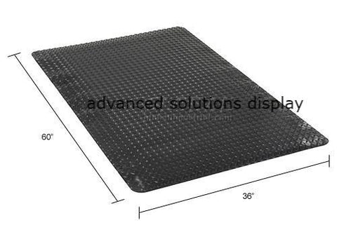 Diamond Plate Ergonomic Mat 15/16" Thick 36"x60" Black